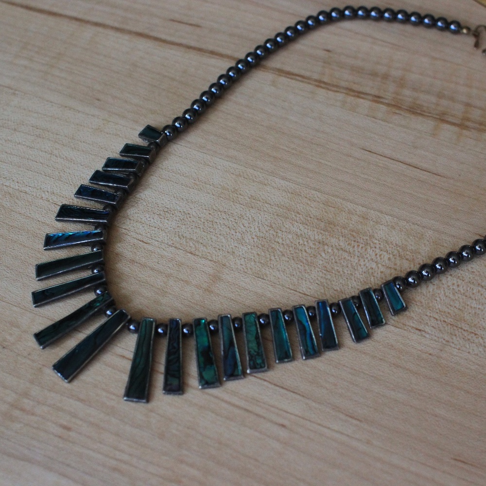 Sapphire and Emerald Colored Necklace